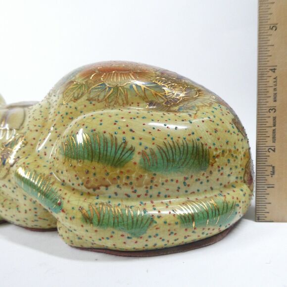 Royal Satsuma Japanese Porcelain Cat Figurine Sculpture 10" Vintage Handpainted - Picture 12 of 12